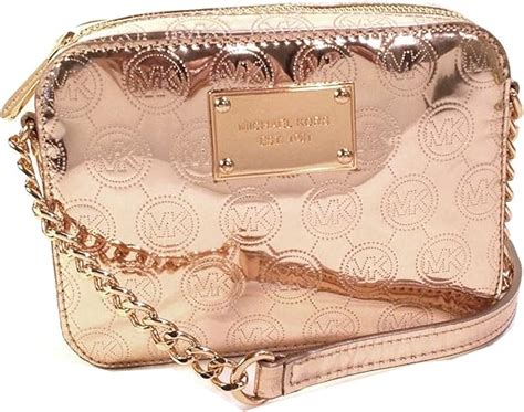 michael kors jet set crossbody rose gold|michael kors jetsetter crossbody.